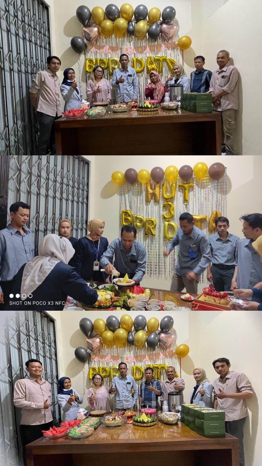 Perayaan HUT BPR DATA Ke-3 di Kantor Cabang Delanggu