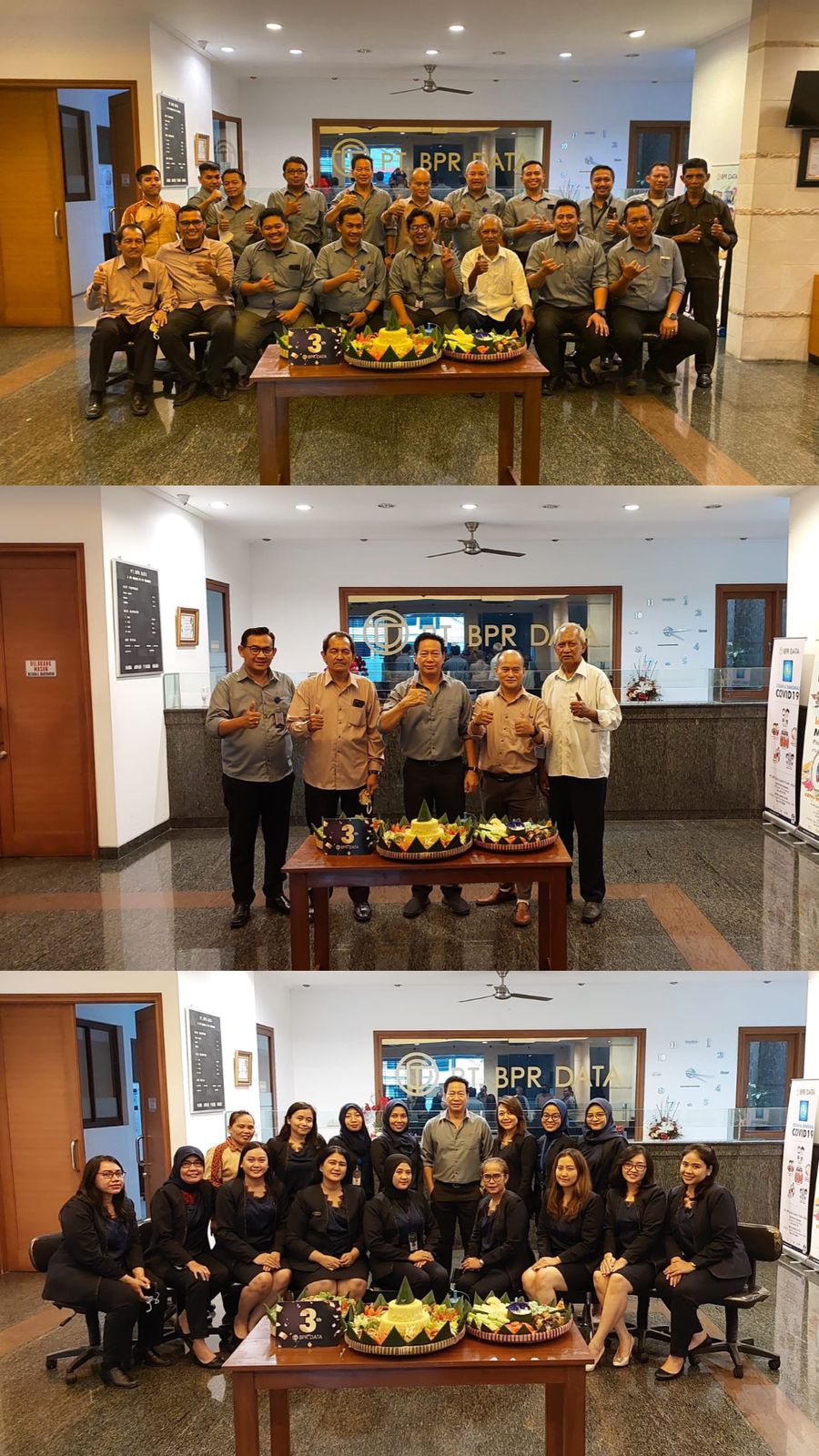 Perayaan HUT BPR DATA Ke-3 di Kantor Cabang Semarang